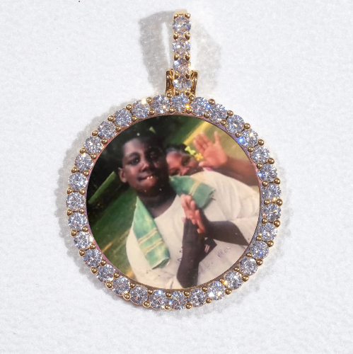 3D CIRCLE CUSTOM PICTURE PENDANT SMALL SIZE