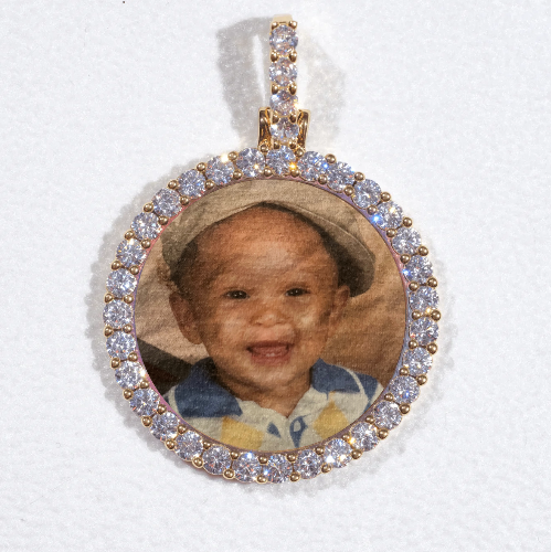 3D CIRCLE CUSTOM PICTURE PENDANT SMALL SIZE