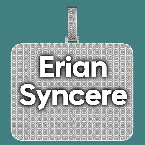 CUSTOM LETTER NECKLACE 3D BIG SQUARE