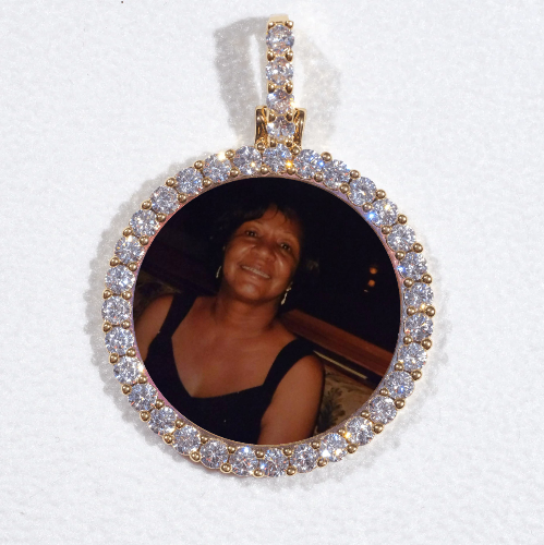 3D CIRCLE CUSTOM PICTURE PENDANT SMALL SIZE
