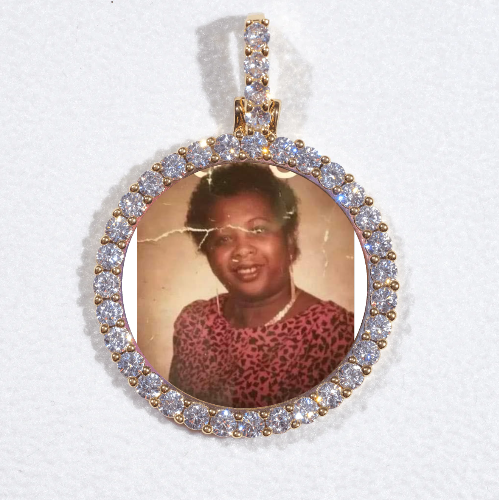 3D CIRCLE CUSTOM PICTURE PENDANT SMALL SIZE