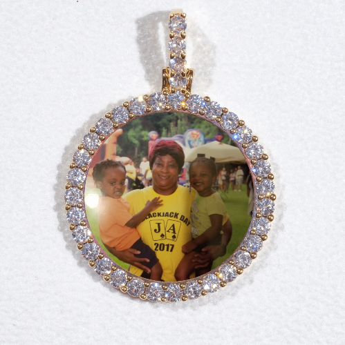 3D CIRCLE CUSTOM PICTURE PENDANT SMALL SIZE