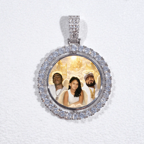 3D Spinning 2-Faced Custom Picture Pendant