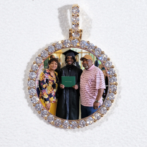 3D CIRCLE CUSTOM PICTURE PENDANT SMALL SIZE