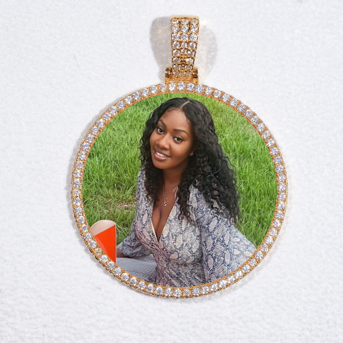 MEDIUM 3D CIRCLE CUSTOM PICTURE PENDANT