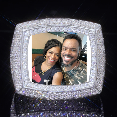 3D CUSTOM PICTURE ICED RING