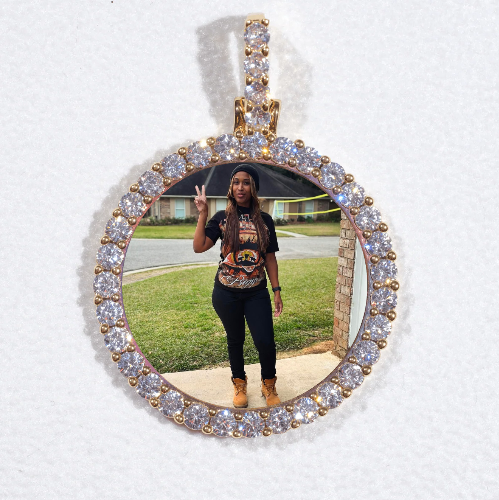 3D CIRCLE CUSTOM PICTURE PENDANT SMALL SIZE