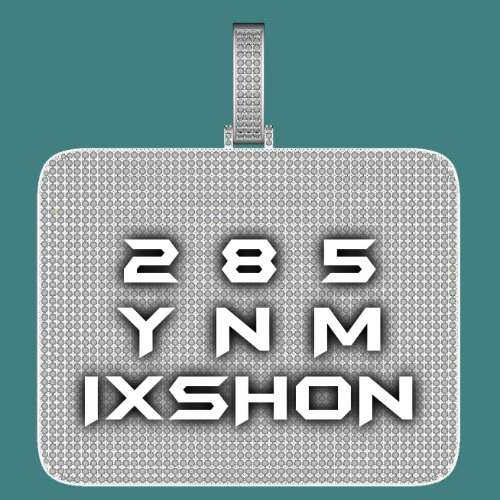 CUSTOM LETTER NECKLACE 3D BIG SQUARE
