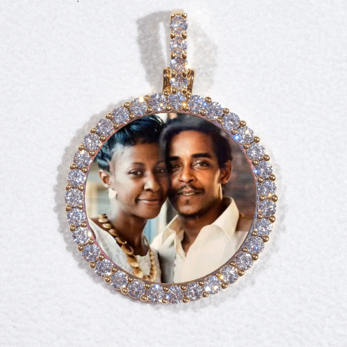 3D CIRCLE CUSTOM PICTURE PENDANT SMALL SIZE