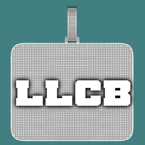 CUSTOM LETTER NECKLACE 3D BIG SQUARE