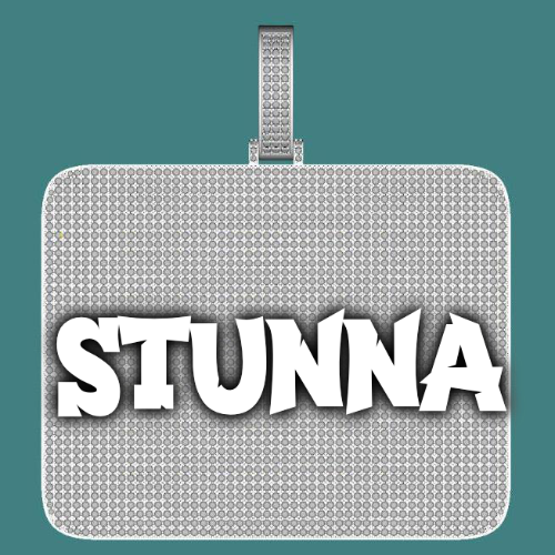CUSTOM LETTER NECKLACE 3D BIG SQUARE
