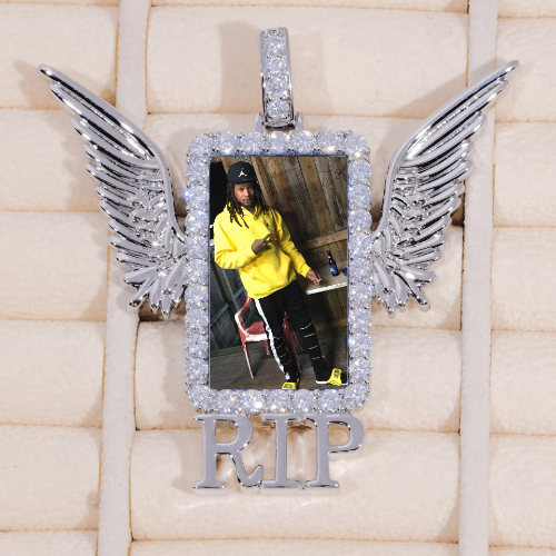 RIP WING 3D CUSTOM PICTURE PENDANT