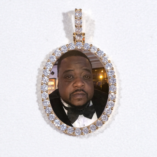 3D Oval Custom Picture Pendant
