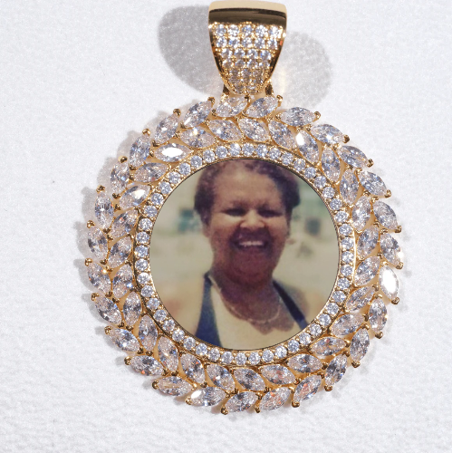 Large 3D Wheat Ear Custom Picture Pendant