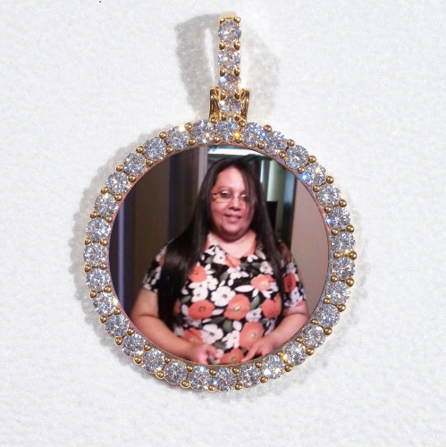 3D CIRCLE CUSTOM PICTURE PENDANT SMALL SIZE