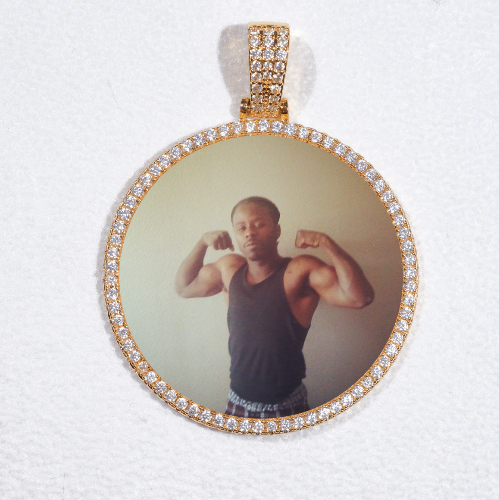 MEDIUM 3D CIRCLE CUSTOM PICTURE PENDANT
