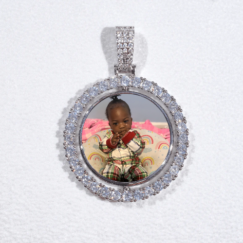 3D Spinning 2-Faced Custom Picture Pendant