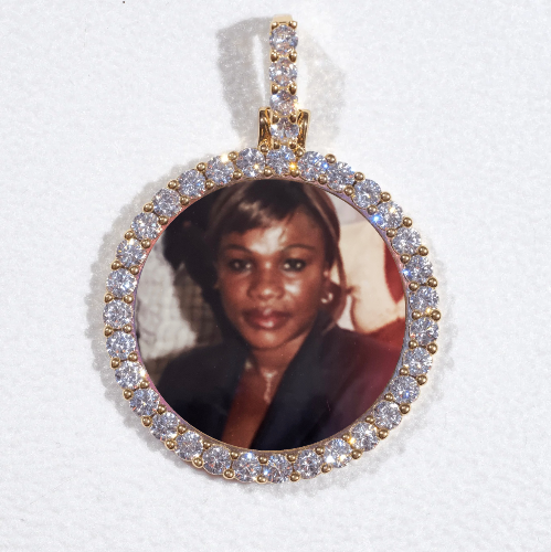 3D CIRCLE CUSTOM PICTURE PENDANT SMALL SIZE