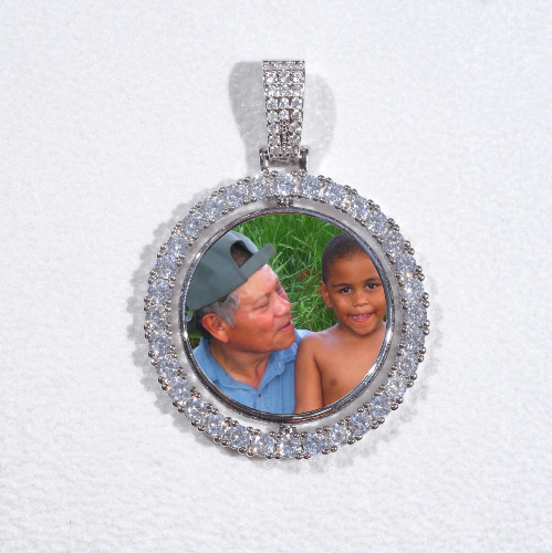 3D Spinning 2-Faced Custom Picture Pendant