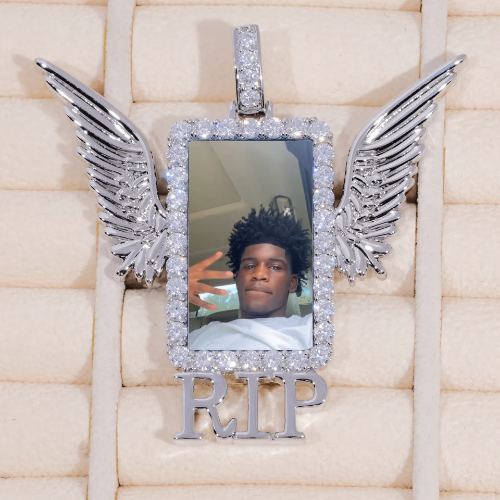 RIP WING 3D CUSTOM PICTURE PENDANT