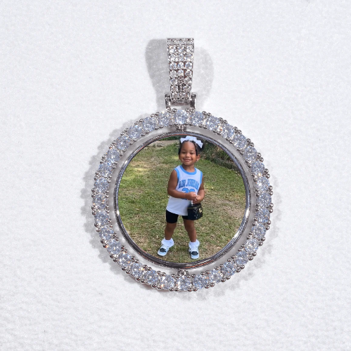 3D Spinning 2-Faced Custom Picture Pendant