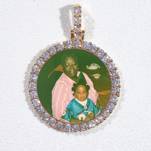 3D CIRCLE CUSTOM PICTURE PENDANT SMALL SIZE