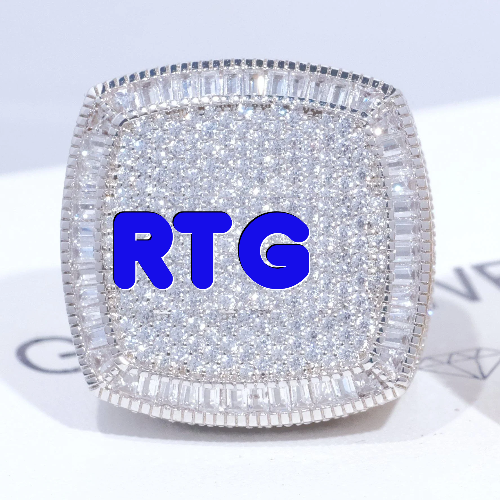CUSTOM LETTER 3D ICED RING