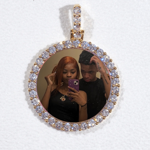 3D CIRCLE CUSTOM PICTURE PENDANT SMALL SIZE