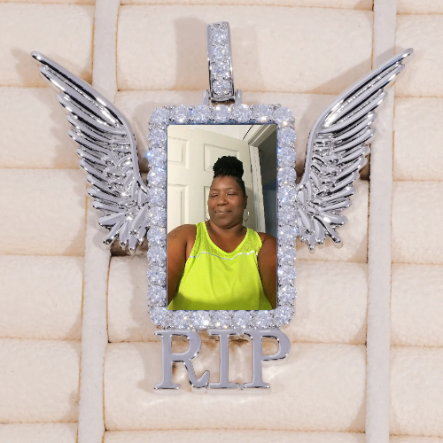 RIP WING 3D CUSTOM PICTURE PENDANT