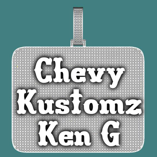 CUSTOM LETTER NECKLACE 3D BIG SQUARE