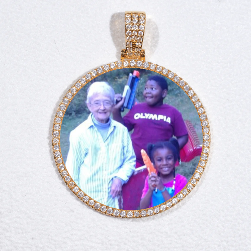 MEDIUM 3D CIRCLE CUSTOM PICTURE PENDANT