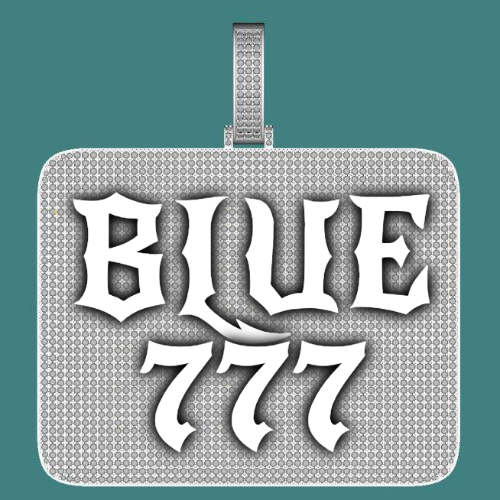 CUSTOM LETTER NECKLACE 3D BIG SQUARE