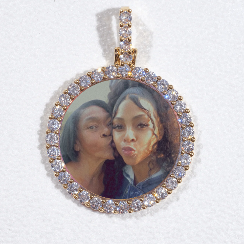 3D CIRCLE CUSTOM PICTURE PENDANT SMALL SIZE