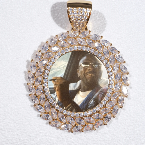 Large 3D Wheat Ear Custom Picture Pendant