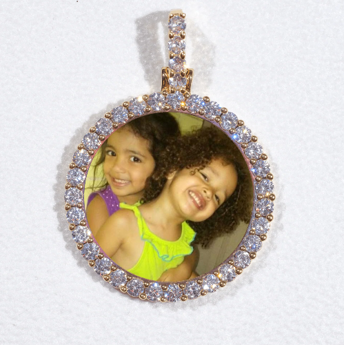 3D CIRCLE CUSTOM PICTURE PENDANT SMALL SIZE