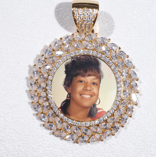 Large 3D Wheat Ear Custom Picture Pendant