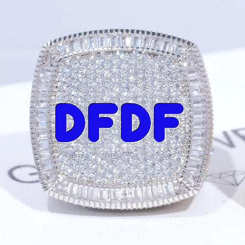 CUSTOM LETTER 3D ICED RING