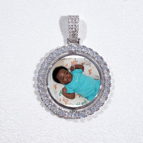 3D Spinning 2-Faced Custom Picture Pendant