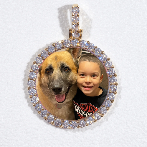 3D CIRCLE CUSTOM PICTURE PENDANT SMALL SIZE