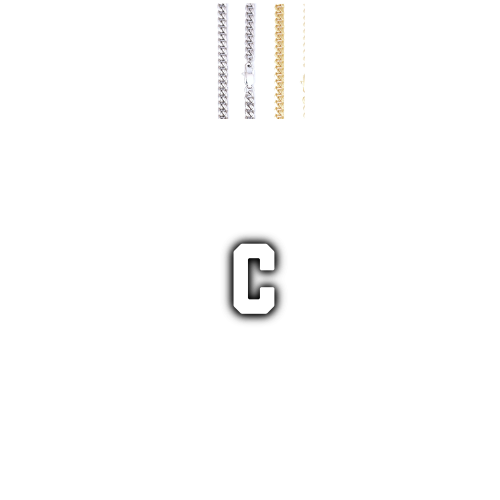 Custom Letters Baguette Two Layer Necklace