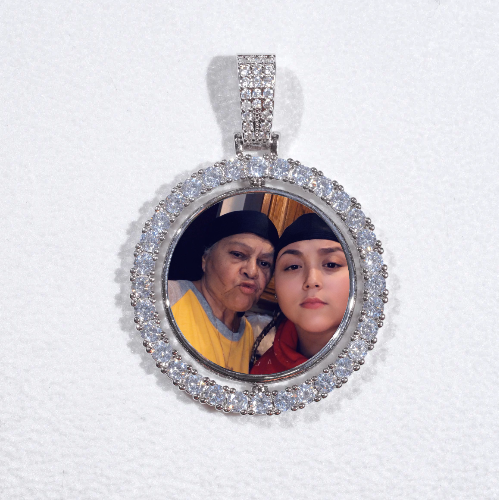 3D Spinning 2-Faced Custom Picture Pendant