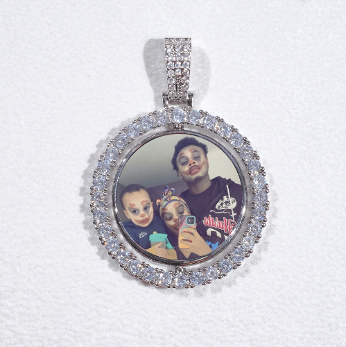 3D Spinning 2-Faced Custom Picture Pendant