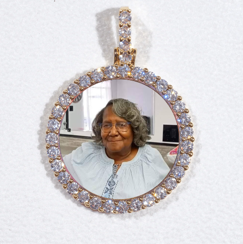 3D CIRCLE CUSTOM PICTURE PENDANT SMALL SIZE