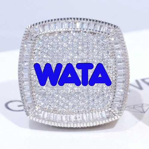 CUSTOM LETTER 3D ICED RING