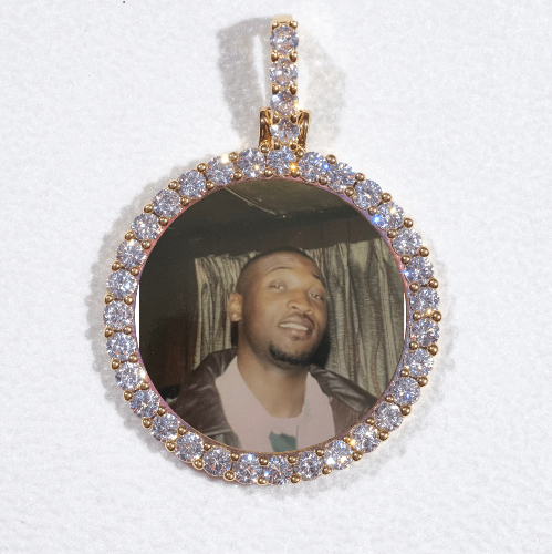 3D CIRCLE CUSTOM PICTURE PENDANT SMALL SIZE