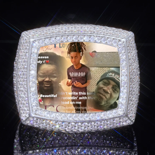 3D CUSTOM PICTURE ICED RING