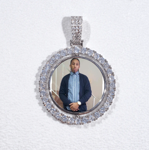 3D Spinning 2-Faced Custom Picture Pendant