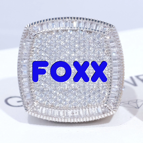 CUSTOM LETTER 3D ICED RING