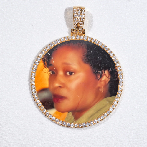 MEDIUM 3D CIRCLE CUSTOM PICTURE PENDANT