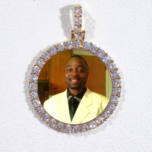 3D CIRCLE CUSTOM PICTURE PENDANT SMALL SIZE